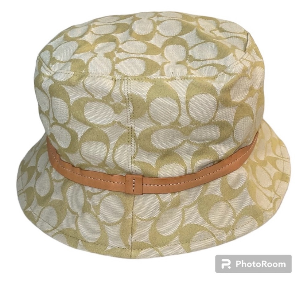💎 COACH Vintage Canvas Logo Bucket Hat